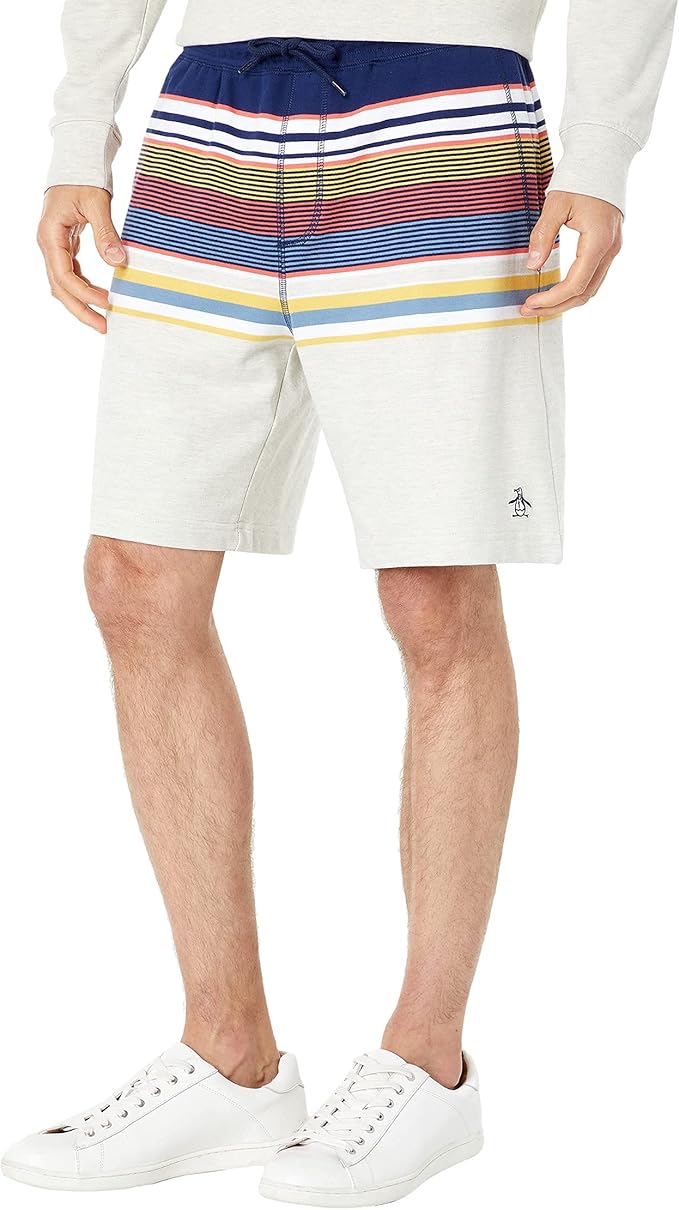 original penguin 男式条纹针织短裤